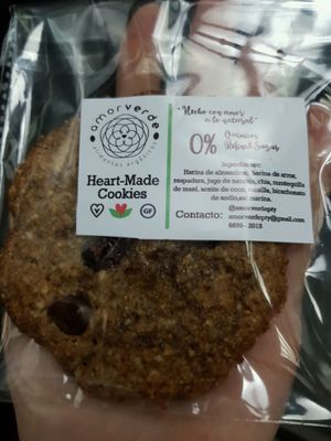 heart made cookie at Heladeria Keene's in Panama City