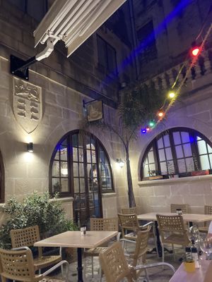 Outside area  at Coogi's Restaurant in Mdina