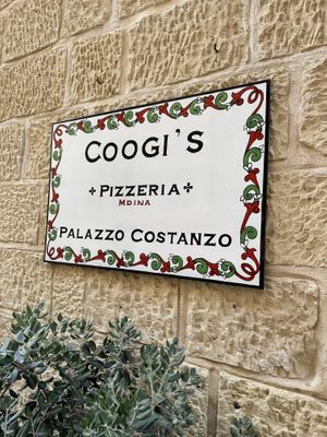   at Coogi's Restaurant in Mdina