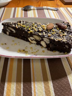 Super chocolately cake.   at Coogi's Restaurant in Mdina