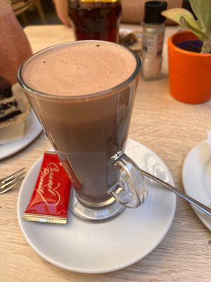 Vegan hot choc  at Coogi's Restaurant in Mdina