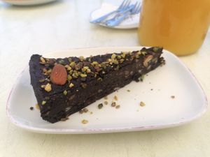Choco-nutty cake at Coogi's Restaurant in Mdina