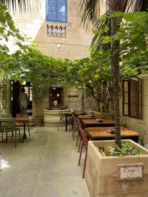 Entree and outside area  at Coogi's Restaurant in Mdina