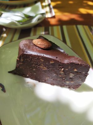 Vegan desert at Coogi's Restaurant in Mdina