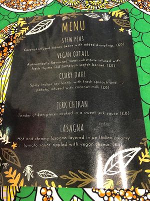New menu at Vegan Flavours in South East London