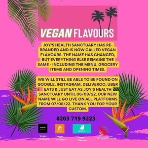  at Vegan Flavours in South East London