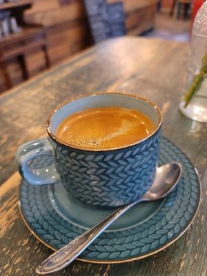 Black Americano, no milk/sugar, yummy at Neither Yesterday Nor Tomorrow in Berlin