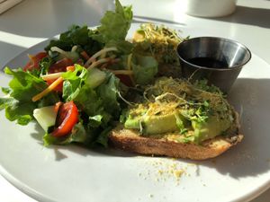 Avocado tartine at Cuppa in Ogden