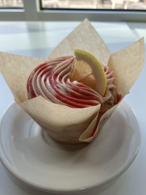 Strawberry lemonade cupcake  at Cuppa in Ogden