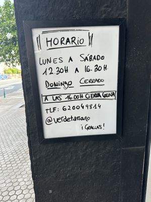 Hours   at Verdetariano in Sevilla