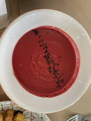 Salmorejo de Remolacha  at Verdetariano in Sevilla