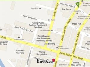 Correct location at the red circle, not what the map shows. at Sin Meng Kee Products in Ipoh