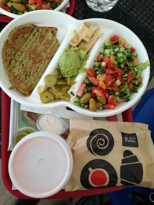 Vegan breakfast at TLV - Aroma - T3 in Tel Aviv