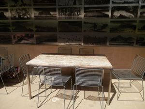 Part of outdoor seating area at The Garden Cafe  in Cambridge