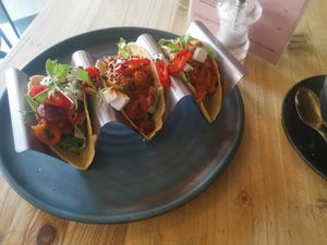 Vegan tacos at The Fig in Rye