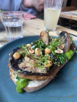 Garlic mushroom toastt  at The Fig in Rye