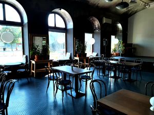 Interior at Berlinka Cafe in Bratislava