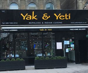 Front of restaurant-Jan 2018 at Yak & Yeti in North London