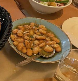 Giant beans  at Tamam in Crete
