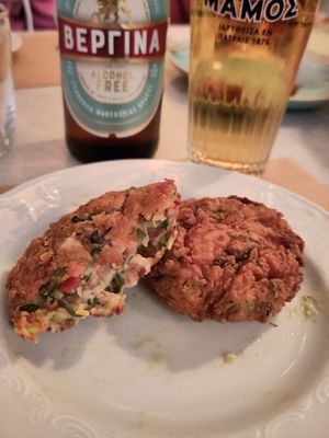tomato fritters at Tamam in Crete