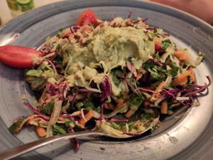 avocado salad at Tamam in Crete