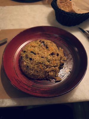 The Iranian rice was filling, yet light.   at Tamam in Crete