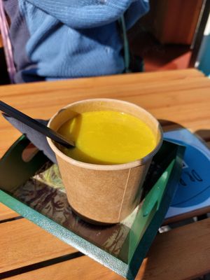 Brocolli cheese soup at Dr.Plant in Leeuwarden