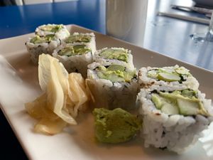 Veggies sushi roll  at Kabuki Korean Cafe in Wilmington