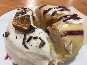 Sharing with friend ❤️ at Vegan Food & Sweet Bar in Brno