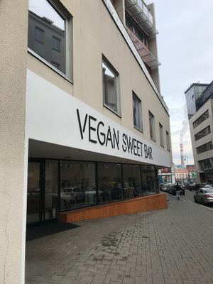 Vegan sweet bar at Vegan Food & Sweet Bar in Brno