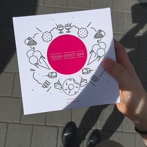 Very cool box at Vegan Food & Sweet Bar in Brno