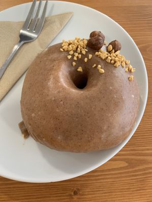 Cinnamon donut at Vegan Food & Sweet Bar in Brno
