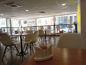 Inside at Vegan Food & Sweet Bar in Brno