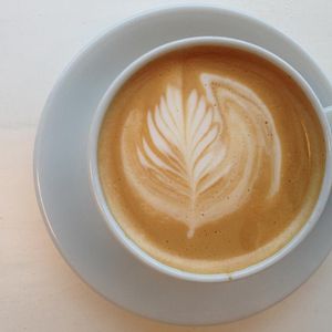 Organic latte art at OKO - Cultural Melting Point in Amsterdam
