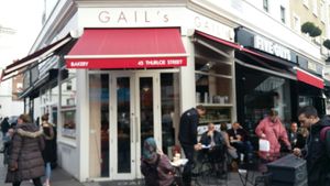 Outside at Gail's Artisan Bakery in South West London