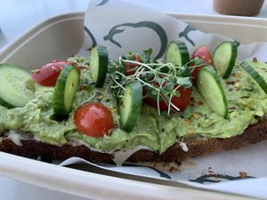 Avocado toast   at Aubergine & Company in Lehi