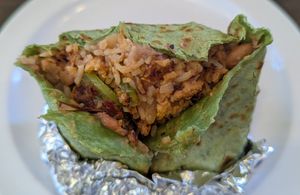 Vegan Soy Curl Tinga Burrito at Los Gorditos - SE Division & 50th in Portland