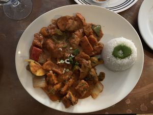 Sweet Potato Takari  at Durbar Square Restaurant in Portsmouth