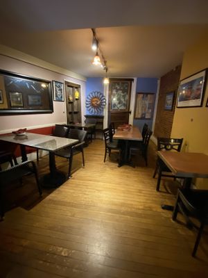 Back dining  at Durbar Square Restaurant in Portsmouth