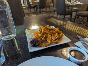 Onion bhaji at Spirit of Punjab in Halls Gap