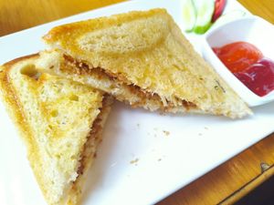 Soy Proteine and cheese at Quan Am in Ho Chi Minh City