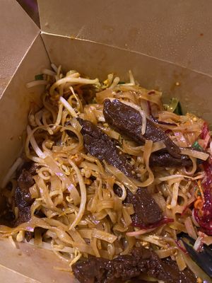 With soy steak!!!! SO GOOD  at Something Vegan in Toluca Lake