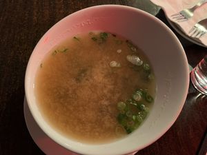 Miso Soup  at Something Vegan in Toluca Lake