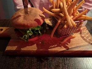 Impossible burger  at Something Vegan in Toluca Lake