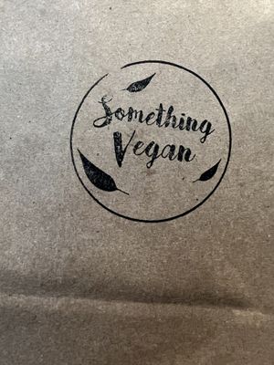 Logo  at Something Vegan in Toluca Lake