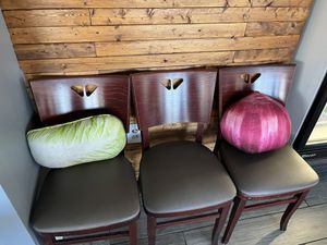 Onion and napa cabbage pillows   at Something Vegan in Toluca Lake