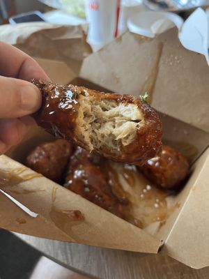 Cool texture inside!   at Something Vegan in Toluca Lake