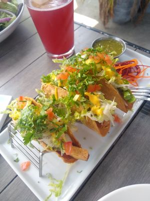 Tofu tacos at Something Vegan in Toluca Lake