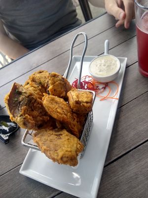Portobello fries at Something Vegan in Toluca Lake