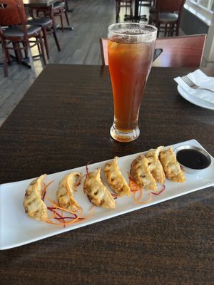 gyoza  at Something Vegan in Toluca Lake